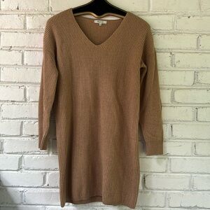 Relaxed V-Neck Sweater Dress size extra small